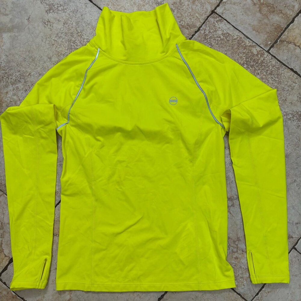 New Ralph Lauren Lauren Women's Active Pullover Neon Mock Neck size S/M